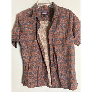 Patagonia A/C Button Up Shirt Men’s Medium Organic Cotton Patterned